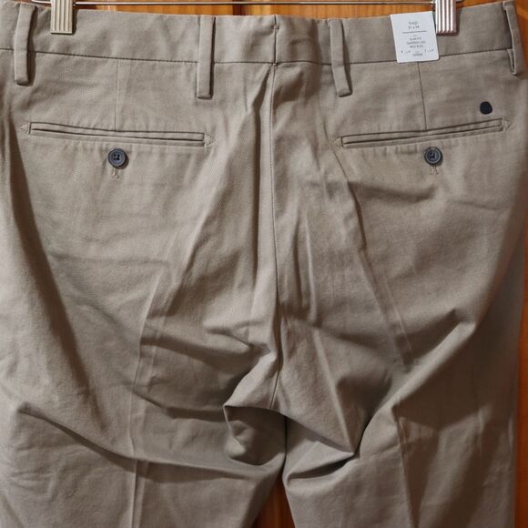 NNO7 No Nationality Khaki Theo Slim Taper Chino Pants NWT 34x34 Stretch Cotton - Picture 10 of 13